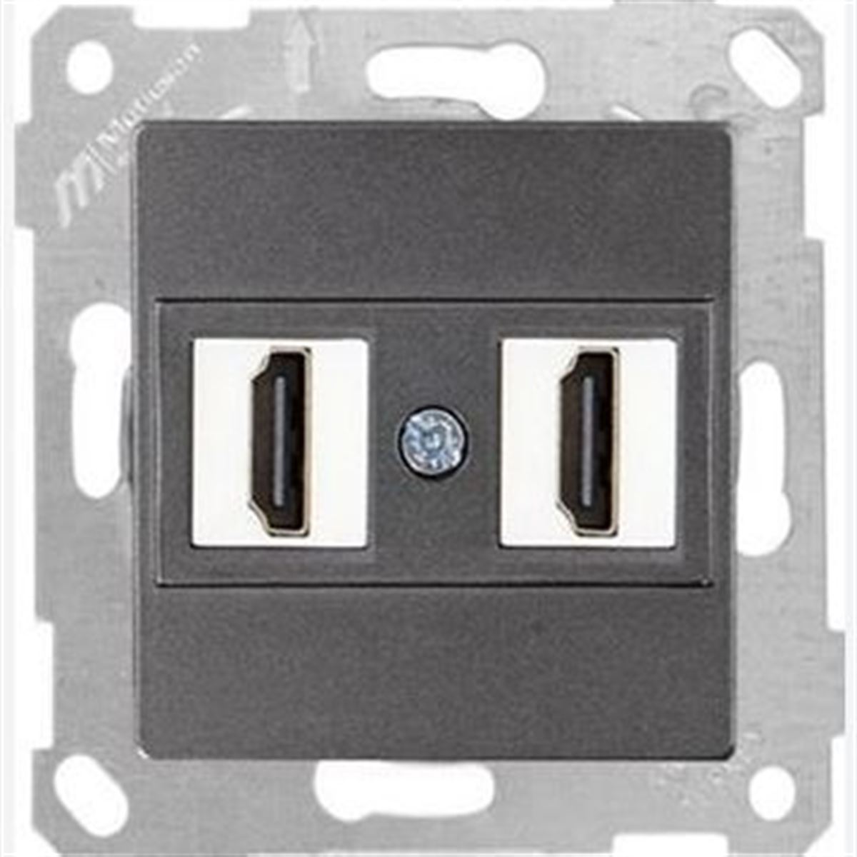 RİTA MEK TUŞ DATA PRİZİ 2*HDMI ANTRASİT 1